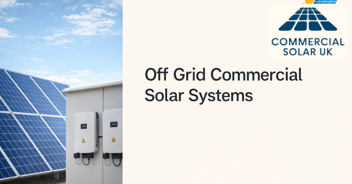 Off Grid Commercial Solar Systems